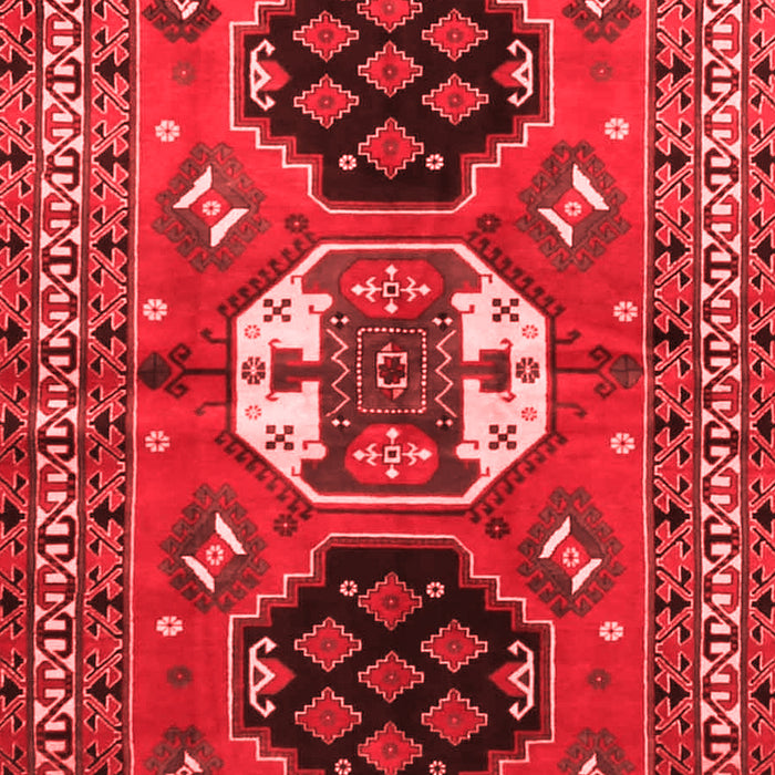 Machine Washable Persian Red Traditional Rug, wshtr4661red