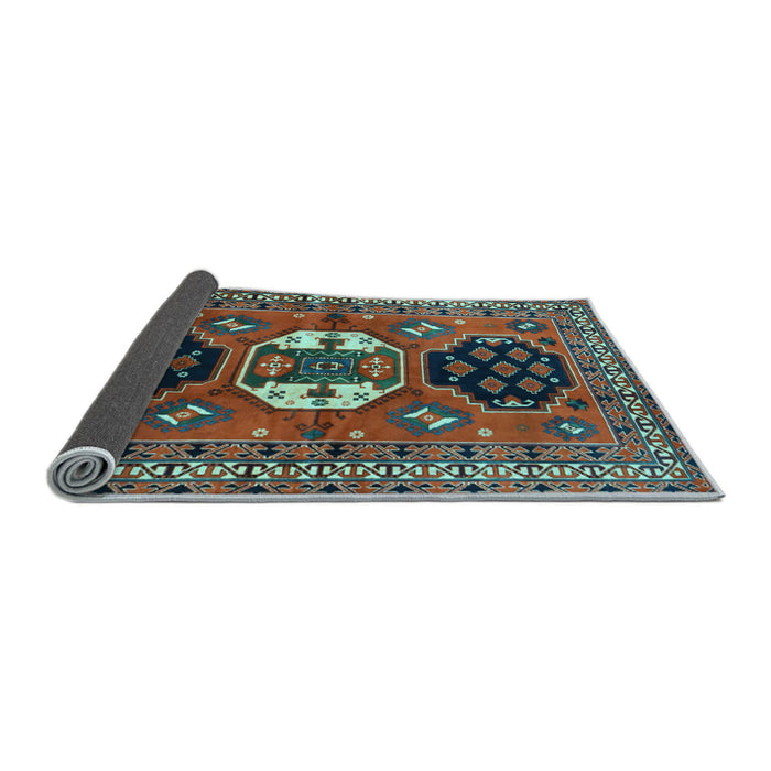 Sideview of Persian Light Blue Traditional Rug, tr4661lblu
