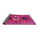 Sideview of Persian Pink Traditional Rug, tr4661pnk