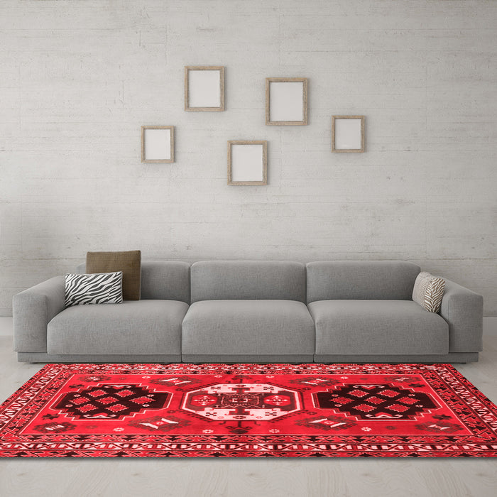 Traditional Red Washable Rugs