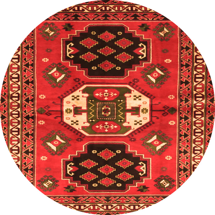 Machine Washable Persian Orange Traditional Area Rugs, wshtr4661org