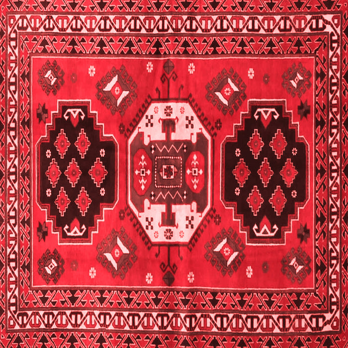 Machine Washable Persian Red Traditional Rug, wshtr4661red