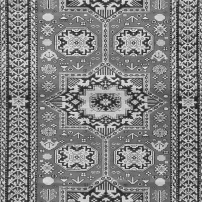 Serging Thickness of Machine Washable Persian Gray Traditional Rug, wshtr4662gry