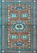 Machine Washable Persian Light Blue Traditional Rug, wshtr4662lblu