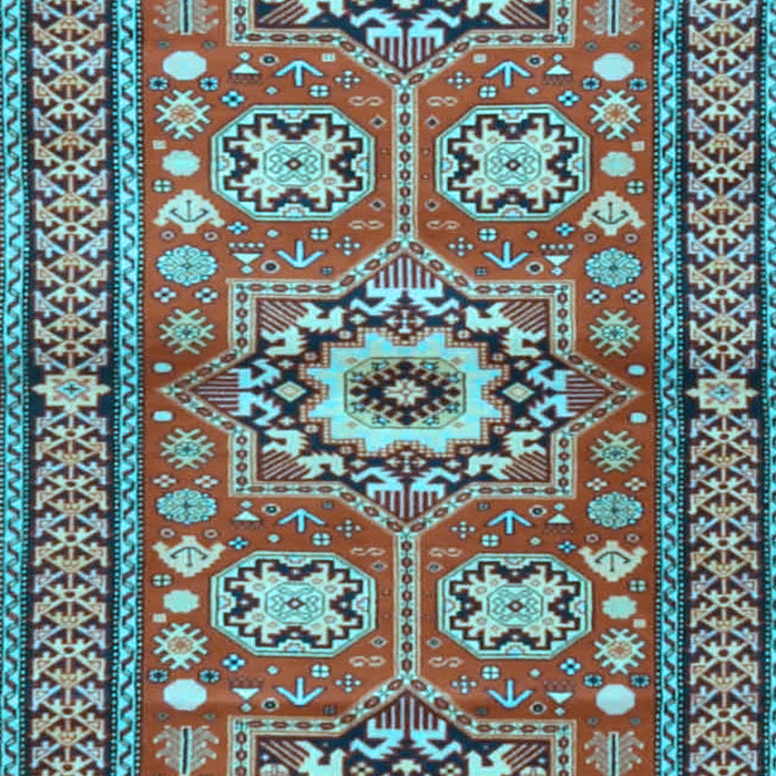 Machine Washable Persian Light Blue Traditional Rug, wshtr4662lblu