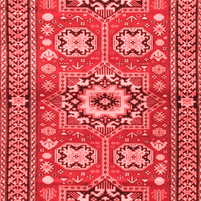 Machine Washable Persian Red Traditional Rug, wshtr4662red