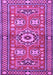 Machine Washable Persian Purple Traditional Area Rugs, wshtr4662pur