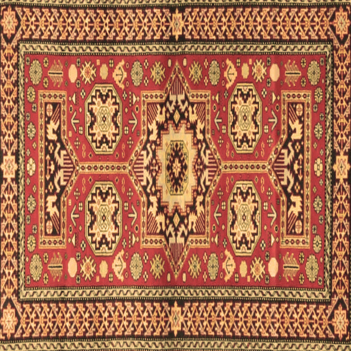 Square Persian Brown Traditional Rug, tr4662brn