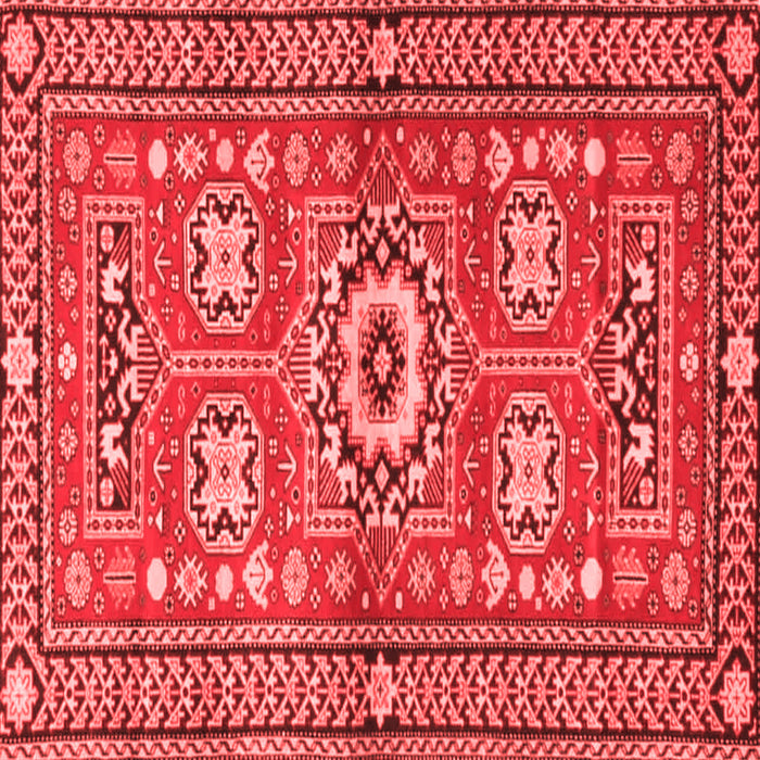 Machine Washable Persian Red Traditional Rug, wshtr4662red