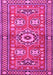 Machine Washable Persian Pink Traditional Rug, wshtr4662pnk