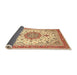 Sideview of Traditional Chocolate Brown Persian Rug, tr4663