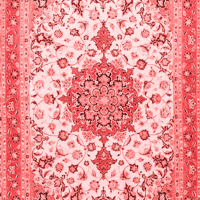 Machine Washable Persian Red Traditional Rug, wshtr4663red