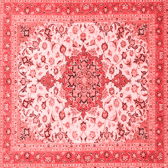 Machine Washable Persian Red Traditional Rug, wshtr4663red