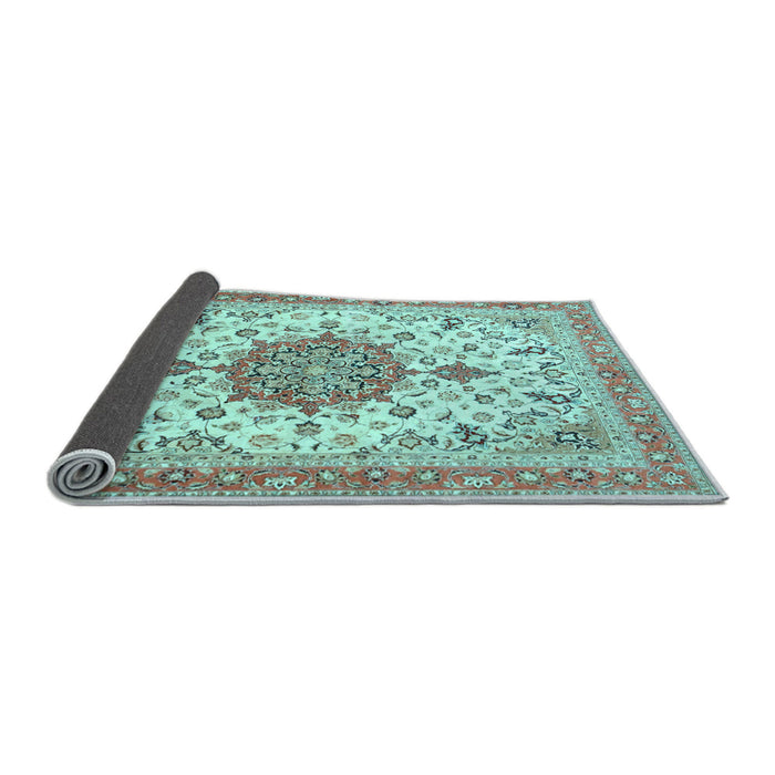 Sideview of Persian Light Blue Traditional Rug, tr4663lblu