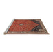 Sideview of Machine Washable Traditional Orange Salmon Pink Rug, wshtr4664