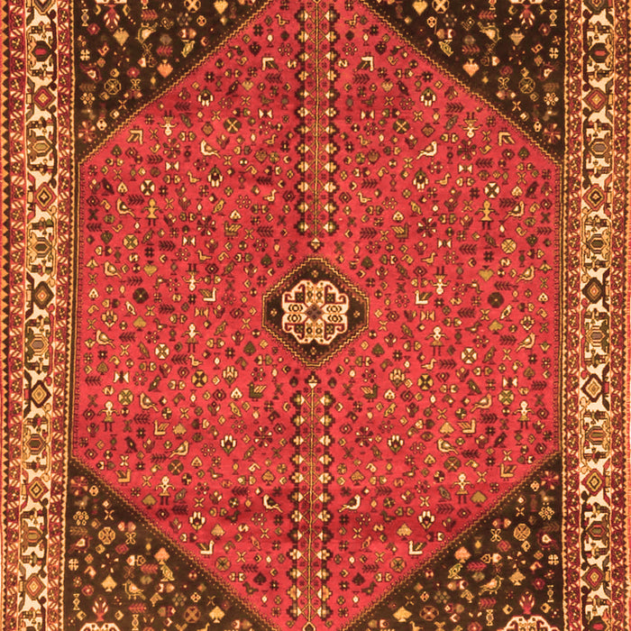 Medallion Orange Traditional Rug, tr4664org