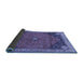 Sideview of Medallion Blue Traditional Rug, tr4664blu