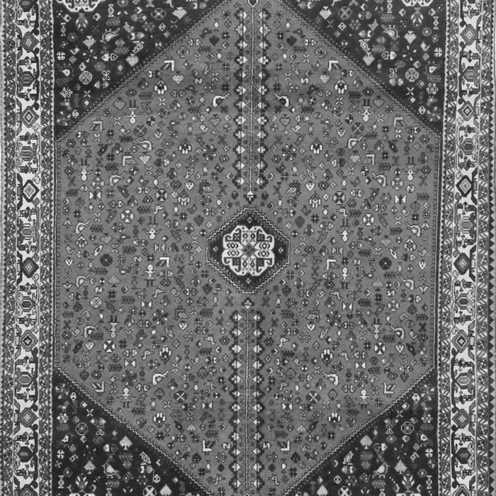Serging Thickness of Machine Washable Medallion Gray Traditional Rug, wshtr4664gry