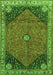 Medallion Green Traditional Rug, tr4664grn