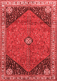 Medallion Red Traditional Rug, tr4664red