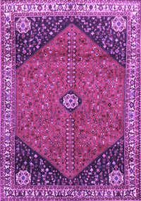 Medallion Purple Traditional Rug, tr4664pur