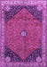 Medallion Purple Traditional Rug, tr4664pur