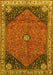 Medallion Yellow Traditional Rug, tr4664yw