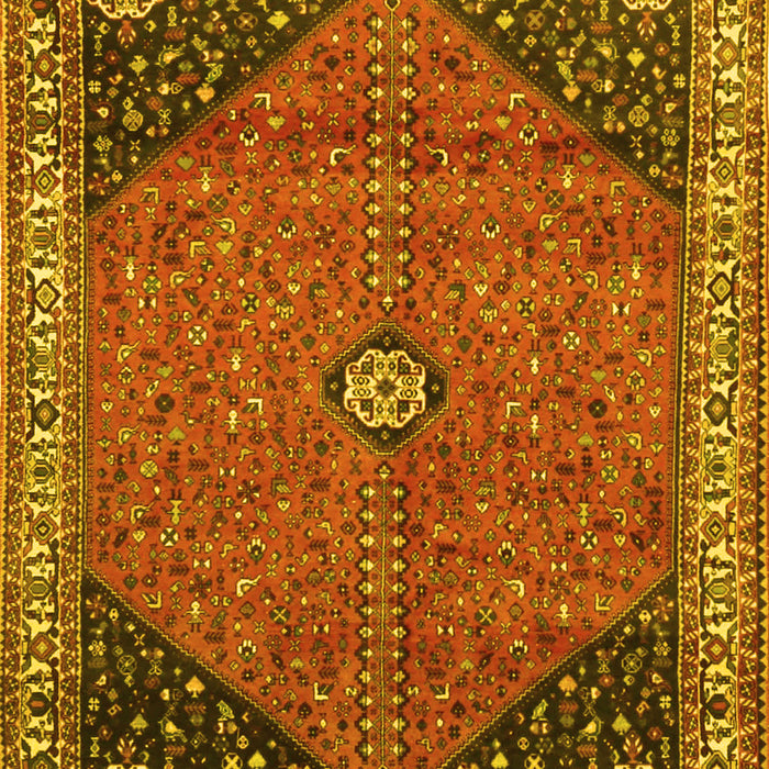 Medallion Yellow Traditional Rug, tr4664yw