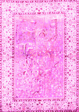 Animal Pink Traditional Rug, tr4665pnk