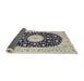 Sideview of Traditional Gray Medallion Rug, tr4666