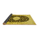 Sideview of Medallion Yellow Traditional Rug, tr4666yw