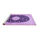 Sideview of Machine Washable Medallion Purple Traditional Area Rugs, wshtr4666pur