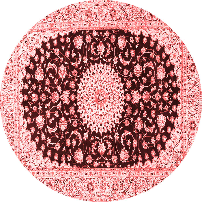 Medallion Red Traditional Rug, tr4666red