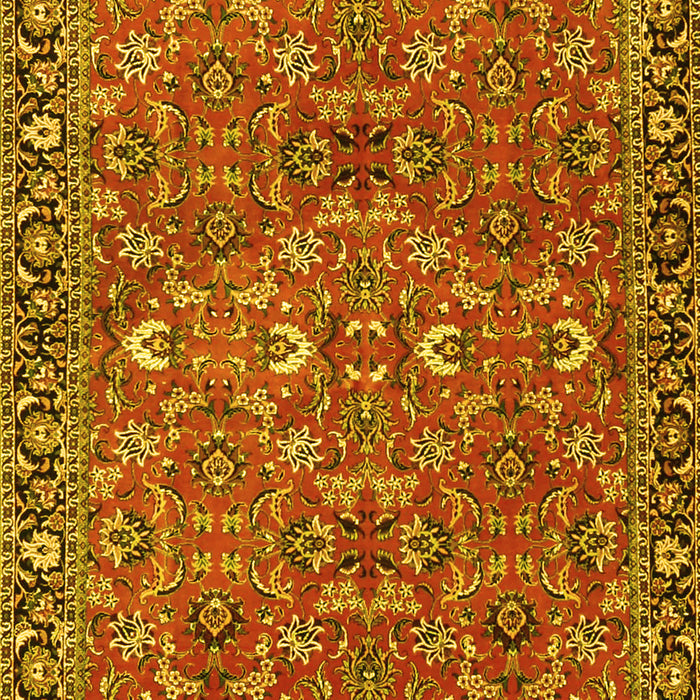 Oriental Yellow Traditional Rug, tr4667yw