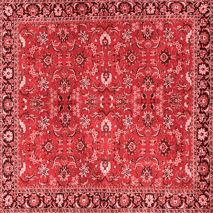 Machine Washable Oriental Red Traditional Rug, wshtr4667red