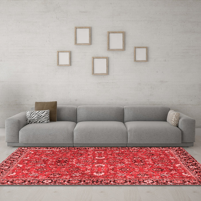 Traditional Red Washable Rugs