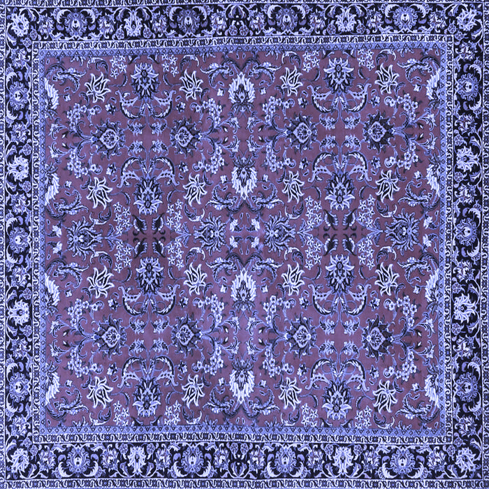 Square Oriental Blue Traditional Rug, tr4667blu