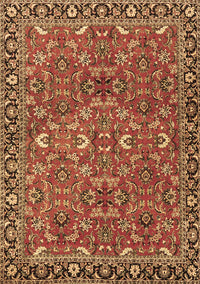 Oriental Brown Traditional Rug, tr4667brn