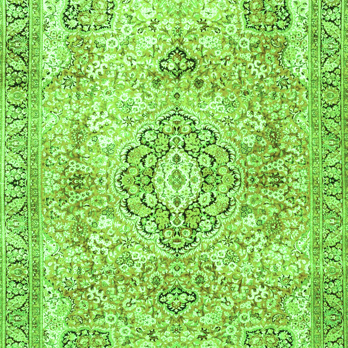Medallion Green Traditional Rug, tr4668grn