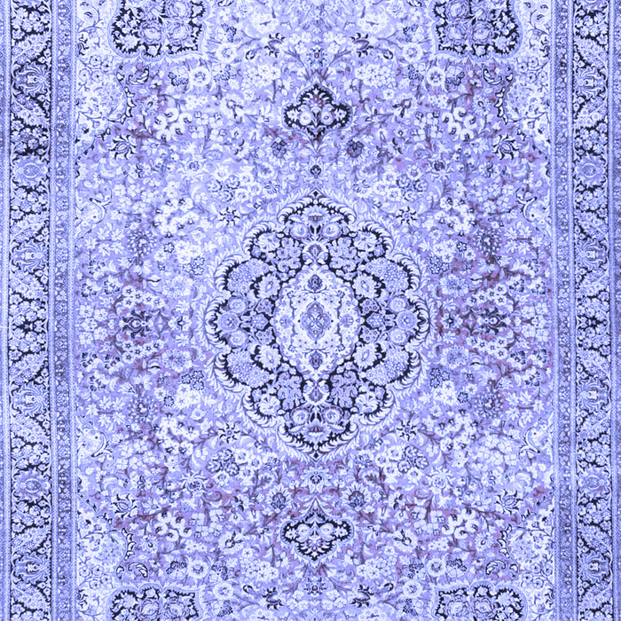 Medallion Blue Traditional Rug, tr4668blu