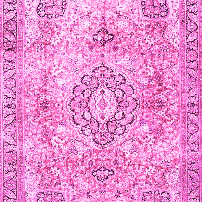 Medallion Pink Traditional Rug, tr4668pnk