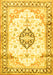 Medallion Yellow Traditional Rug, tr4669yw