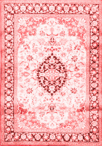 Medallion Red Traditional Rug, tr4669red