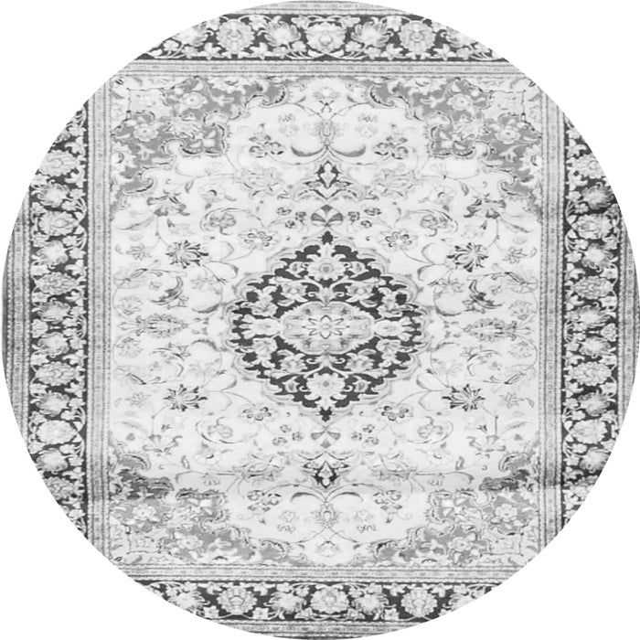 Square Medallion Gray Traditional Rug, tr4669gry