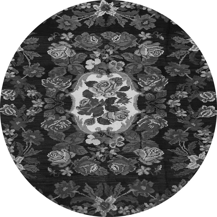 Square Medallion Gray French Rug, tr466gry