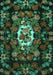 Medallion Turquoise French Rug, tr466turq