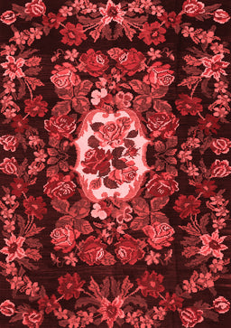 Medallion Red French Area Rugs