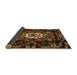 Sideview of Medallion Brown French Rug, tr466brn