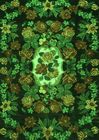 Medallion Green French Rug, tr466grn