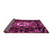 Sideview of Medallion Pink French Rug, tr466pnk